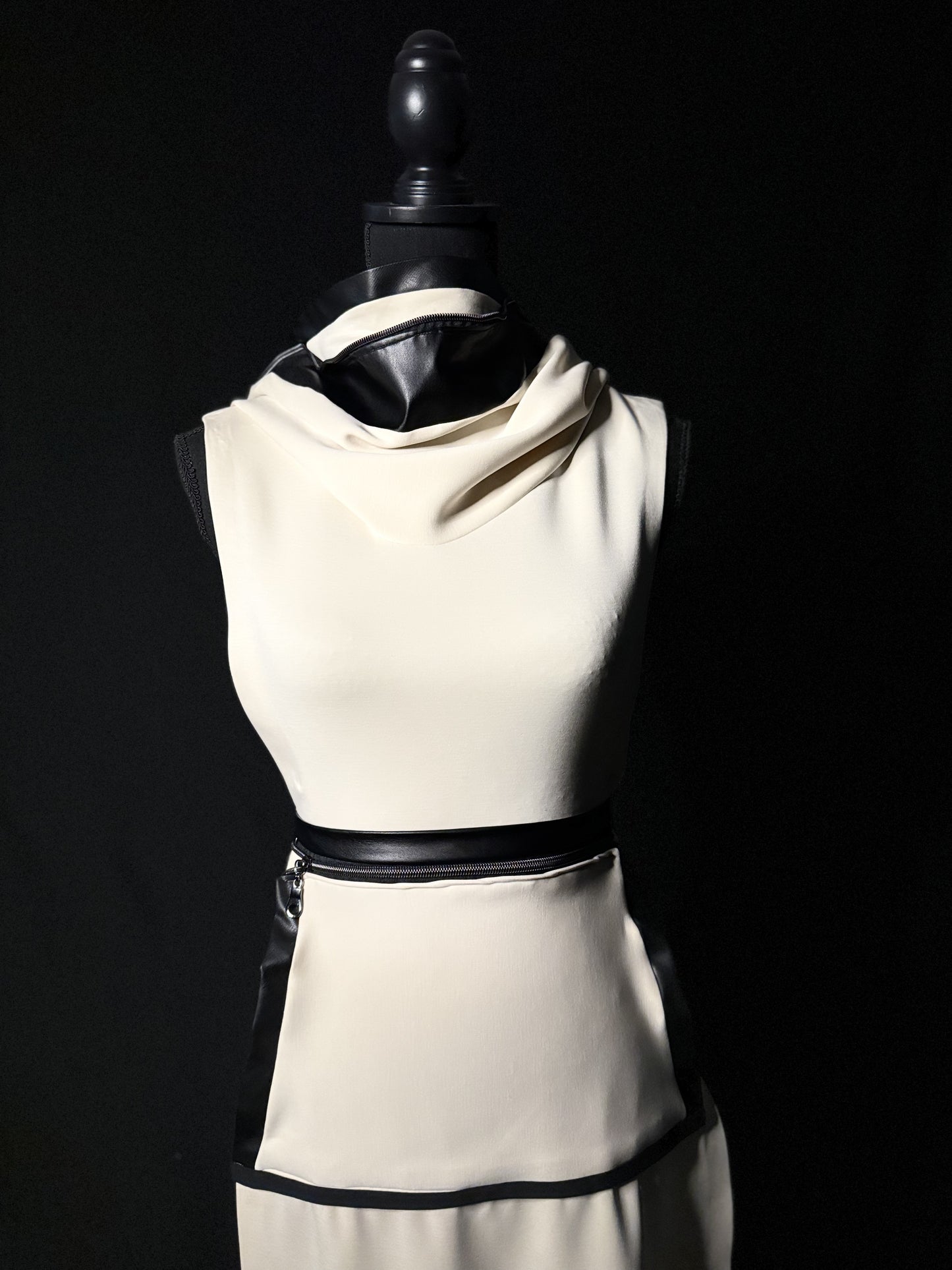 Beige Overlay Dress - Jarix Fashions