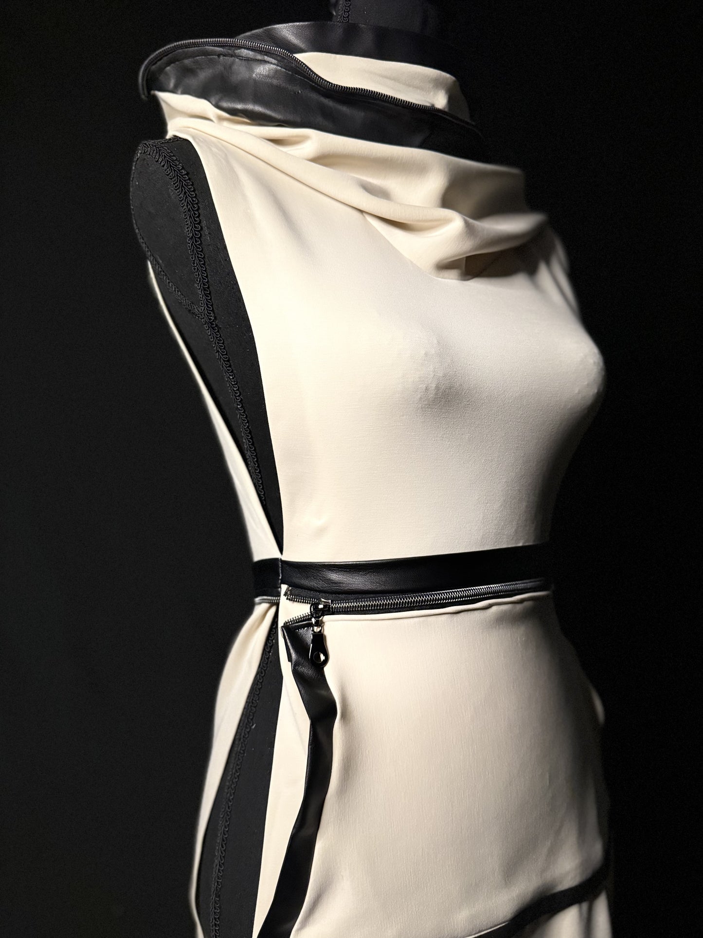 Beige Overlay Dress - Jarix Fashions