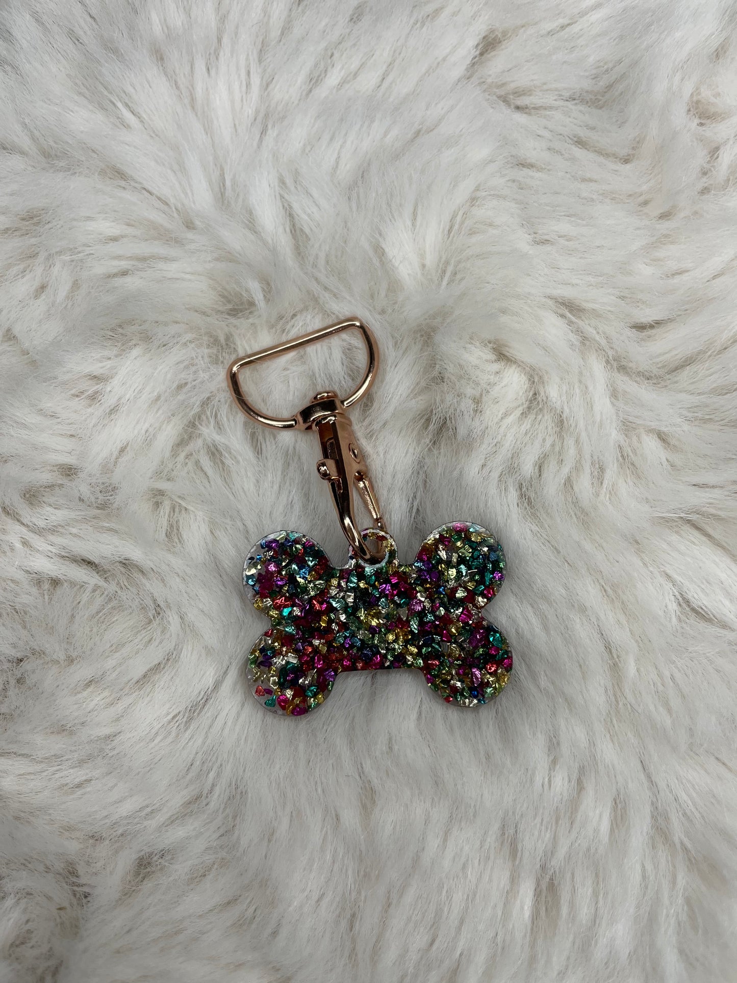 Multi-Colored Crystal Dog Tag - Jarix Fashions