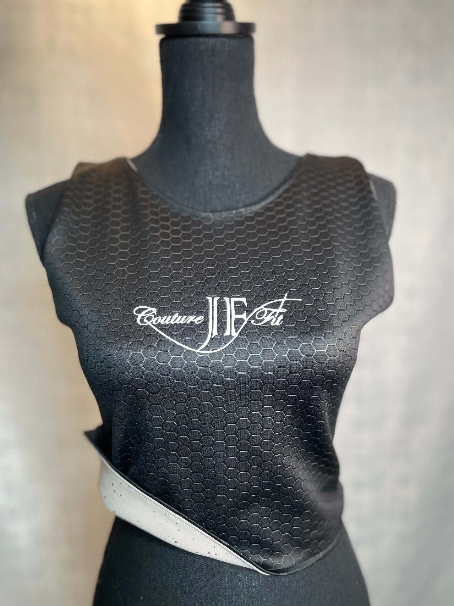 Black and Silver Reversible Crop - Jarix Fashions