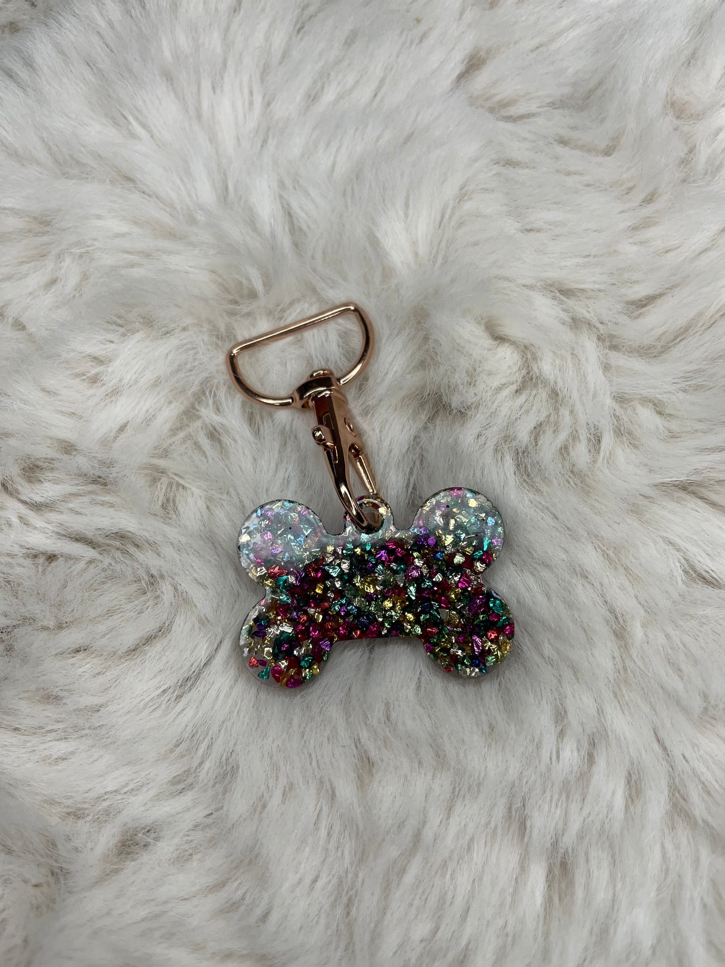 Multi-Colored Crystal Dog Tag - Jarix Fashions