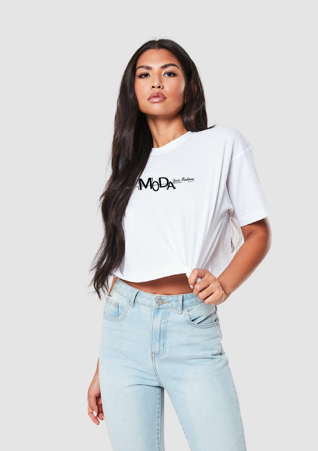 "Fresh Look - White Moda Crop Top"