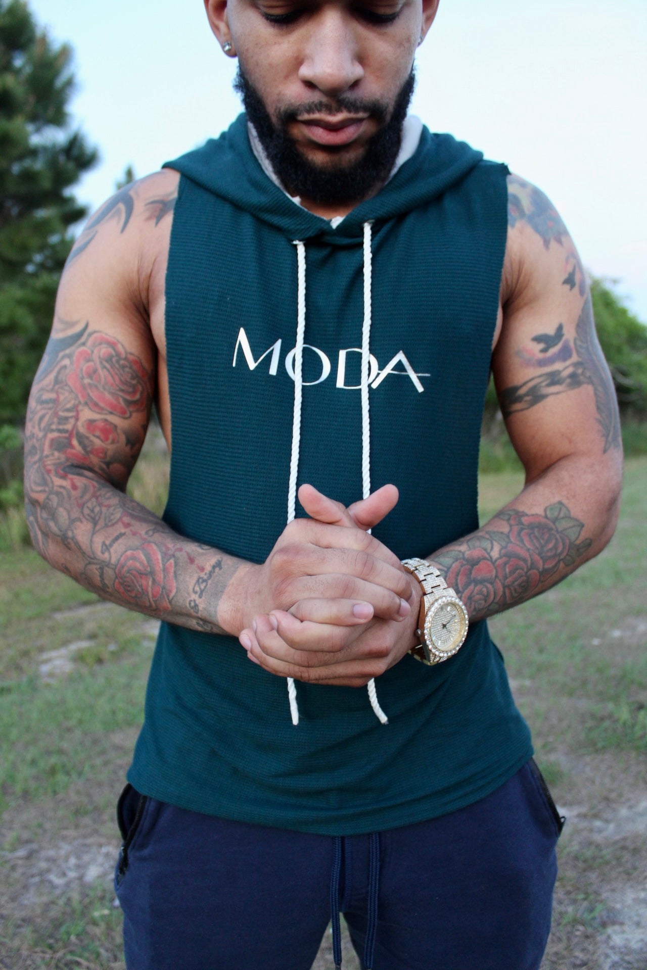 Teal Muscle Moda Hoodie - Jarix Fashions 