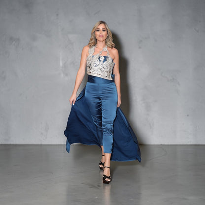 Midnight Royalty Pant Set (Studio to Runway - Final Sale) - Jarix Fashions 