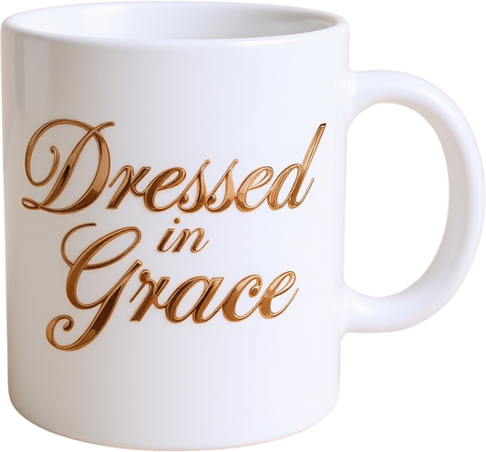 Dressed in Grace Signature Mug 🌷 - Jarix Fashions 
