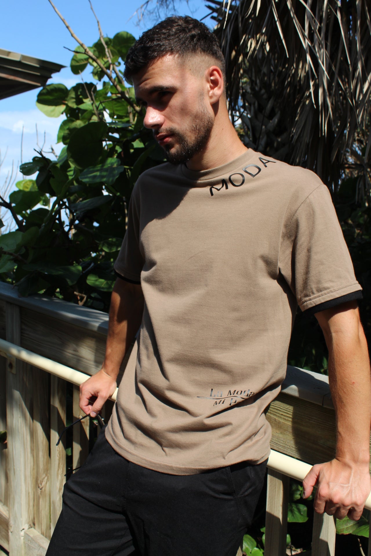 Brown Moda Tee - Jarix Fashions 