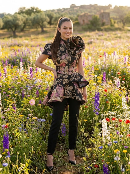 The Midnight Blossom Jacket - Jarix Fashions 