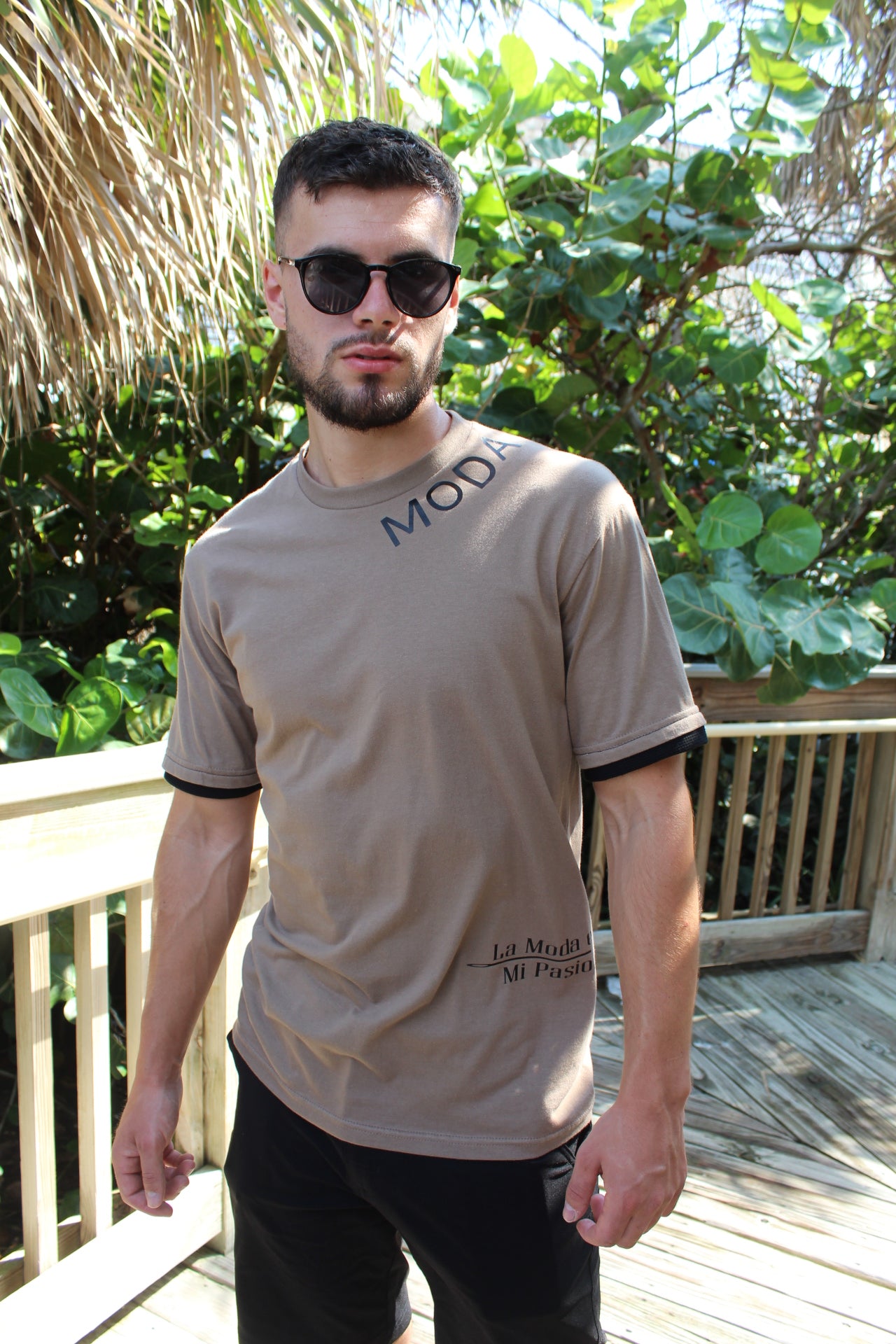 Brown Moda Tee - Jarix Fashions 