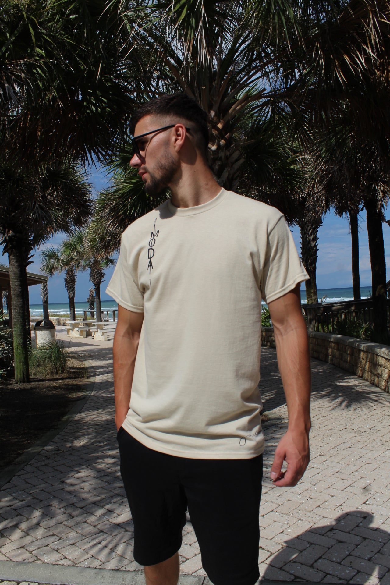 Beige Moda Tee - Jarix Fashions 