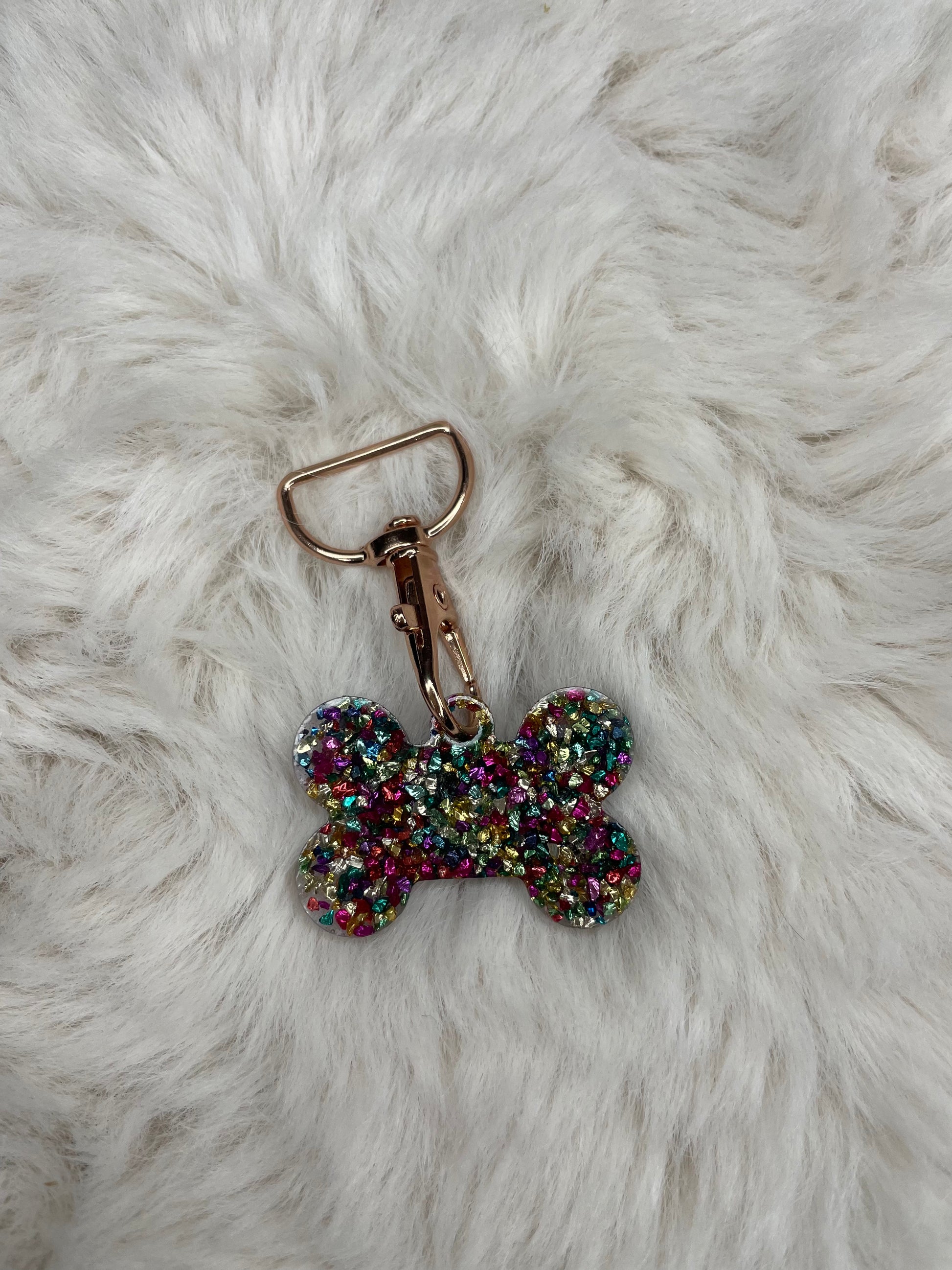 Multi-Colored Crystal Dog Tag - Jarix Fashions 