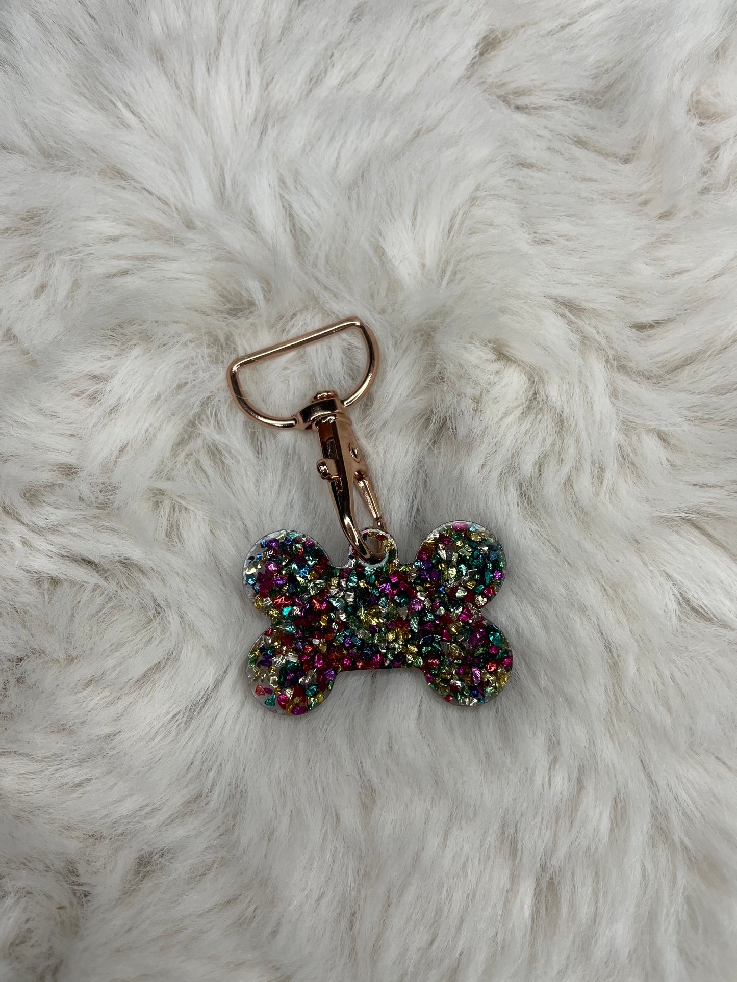 Multi-Colored Crystal Dog Tag - Jarix Fashions 