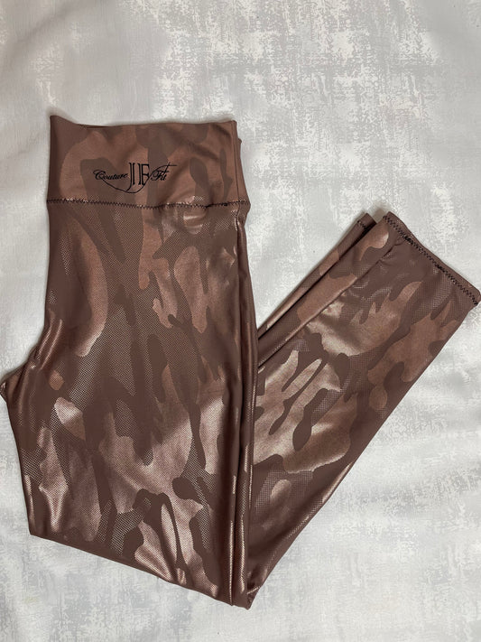 Rose Gold Camo Leggings - Jarix Fashions 