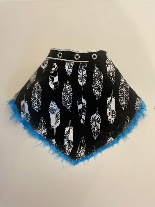 Blue Feather Puppy Bandana - Jarix Fashions 