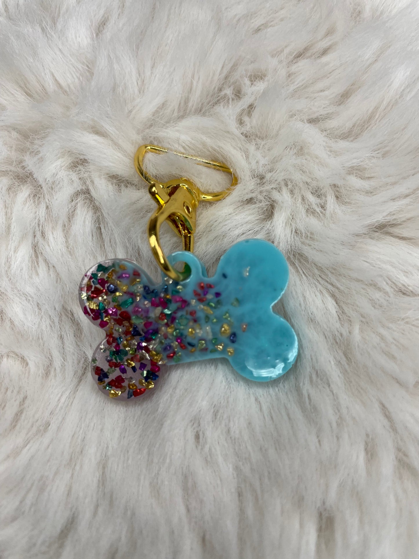 Blue Crystal Dog Tag - Jarix Fashions 