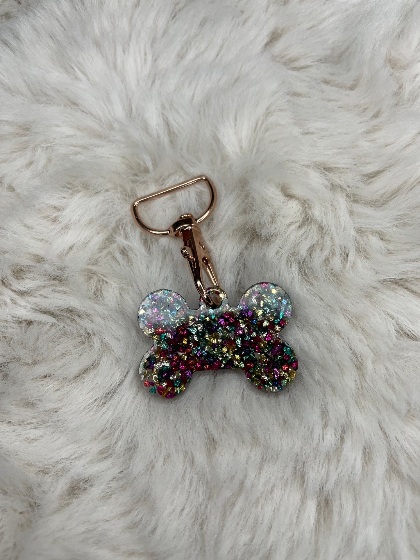 Multi-Colored Crystal Dog Tag - Jarix Fashions 