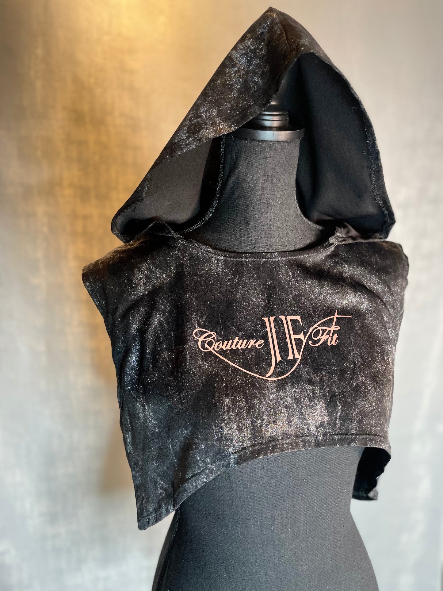 Distressed Crop Hooded Overlay - Jarix Fashions 