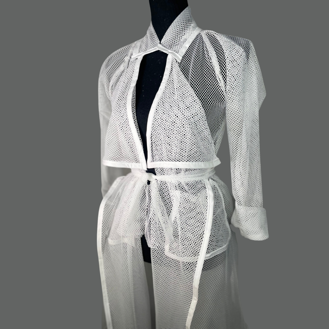 White Trench Coat - Jarix Fashions 