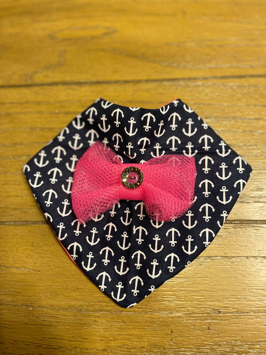 Pink Anchor Puppy Bandana - Jarix Fashions 