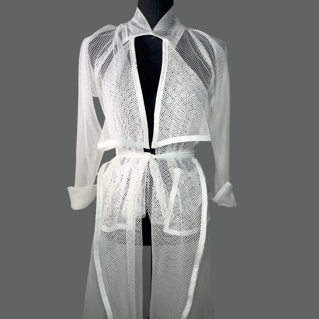 White Trench Coat - Jarix Fashions 